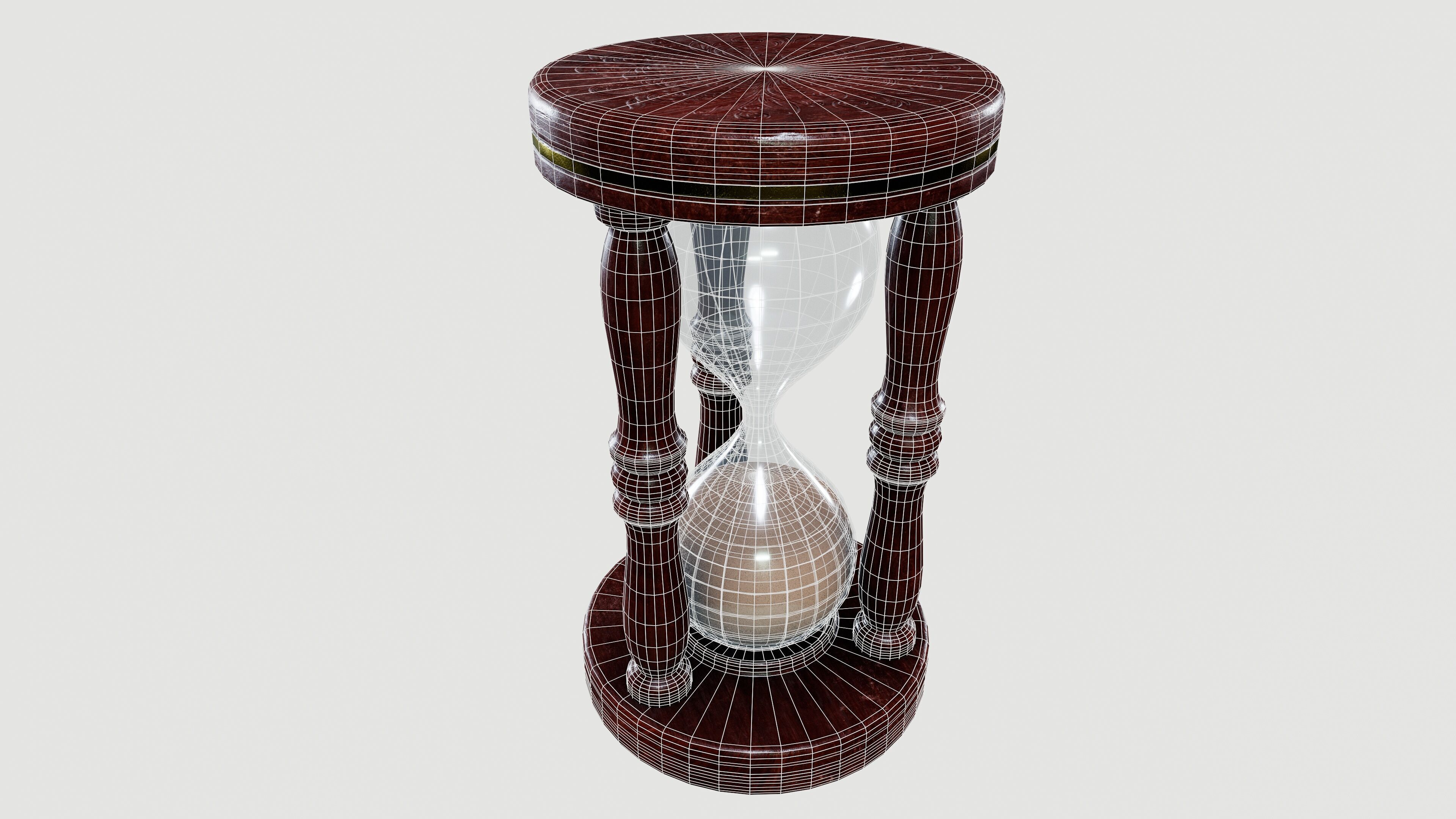 hourglasses Low-poly 3D model_8