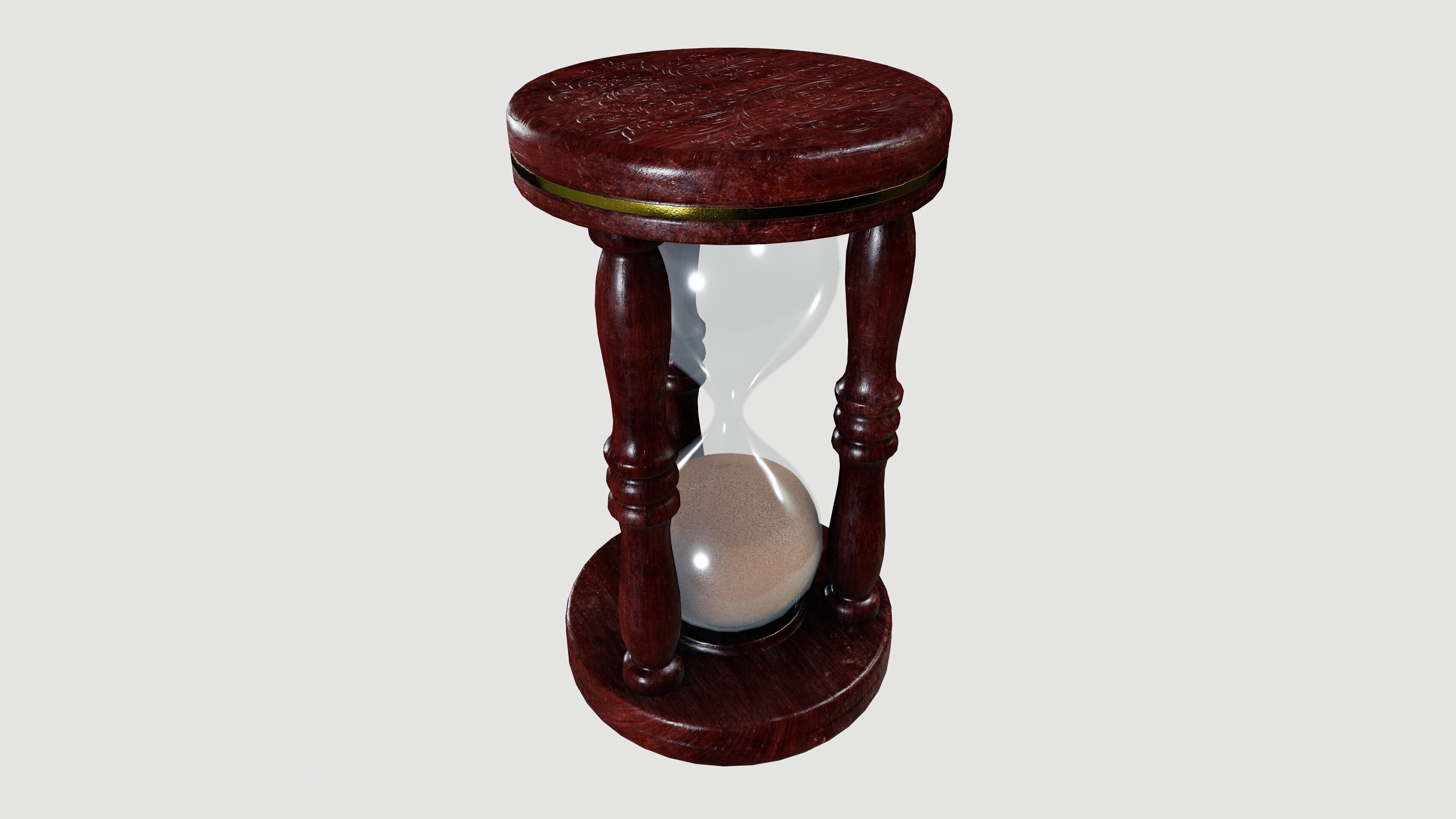 hourglasses Low-poly 3D model_2