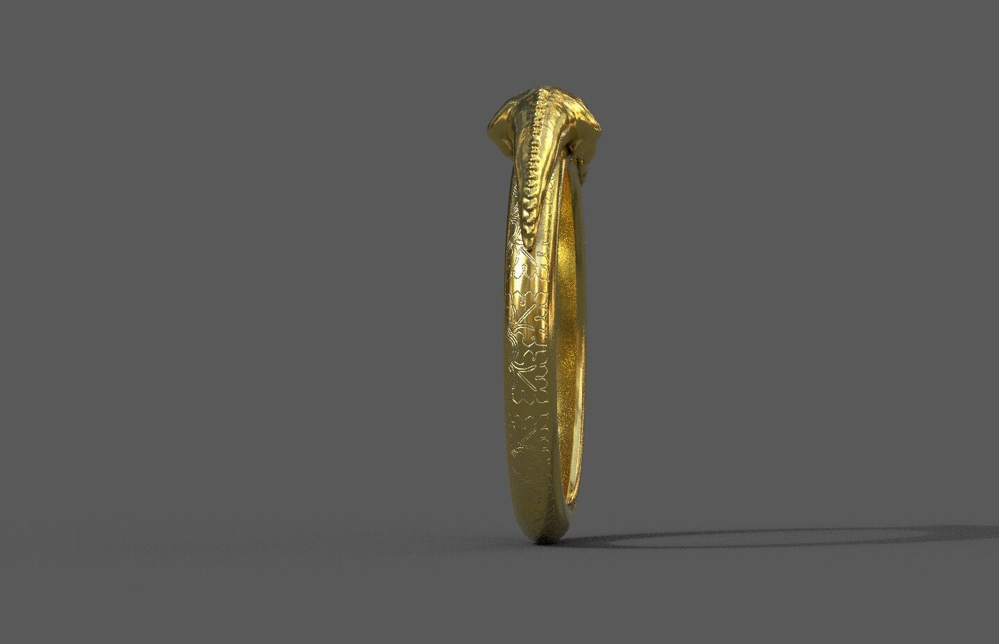 High-Quality 3D Ring Model Low-poly 3D model_3