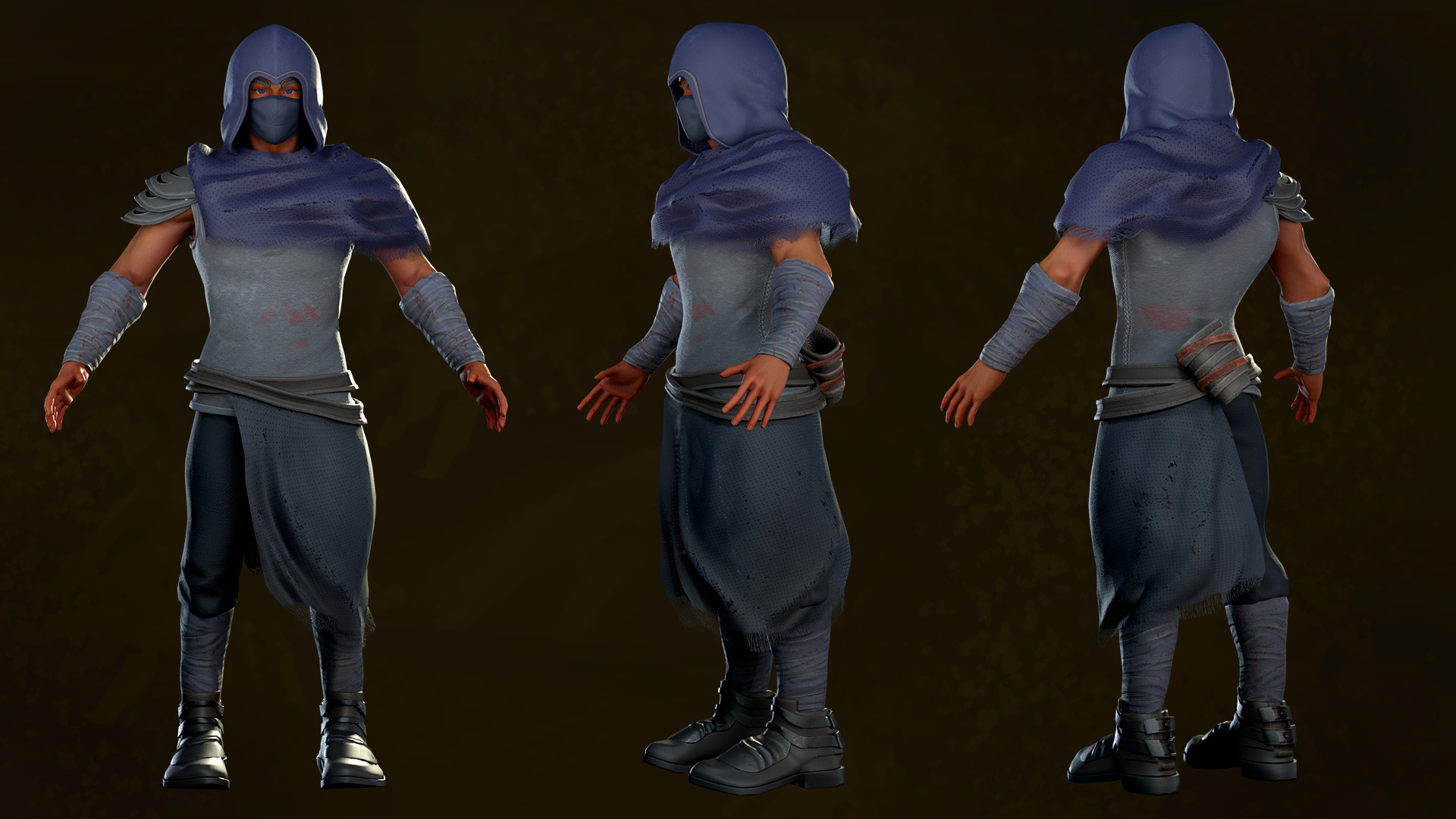 Desert Hunters Low-poly 3D model_13