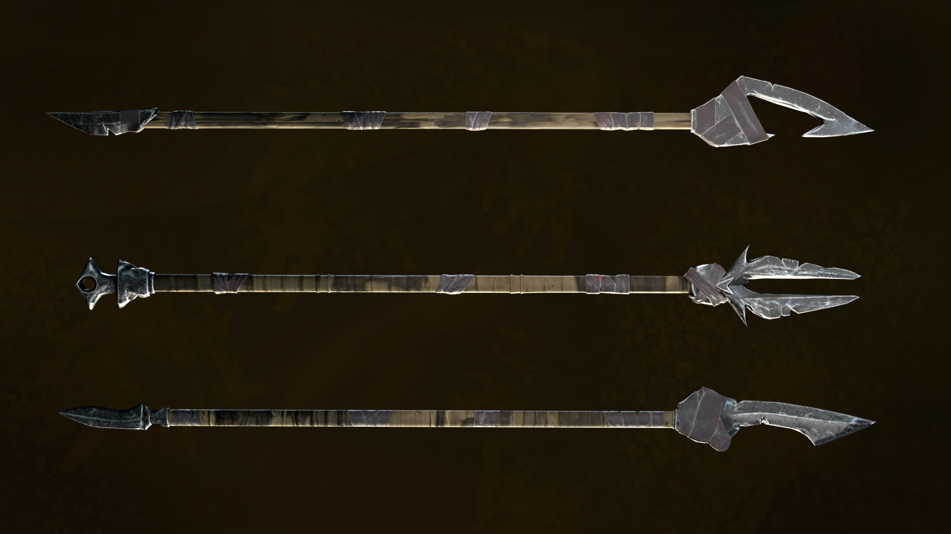 Desert Hunters Low-poly 3D model_10