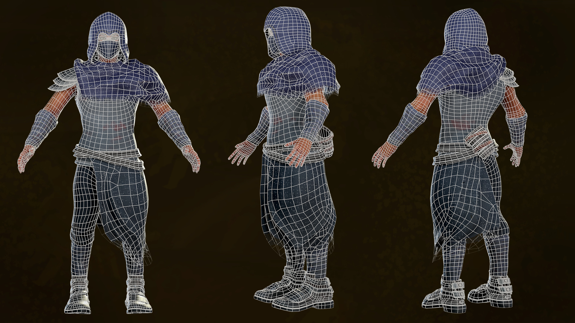 Desert Hunters Low-poly 3D model_14