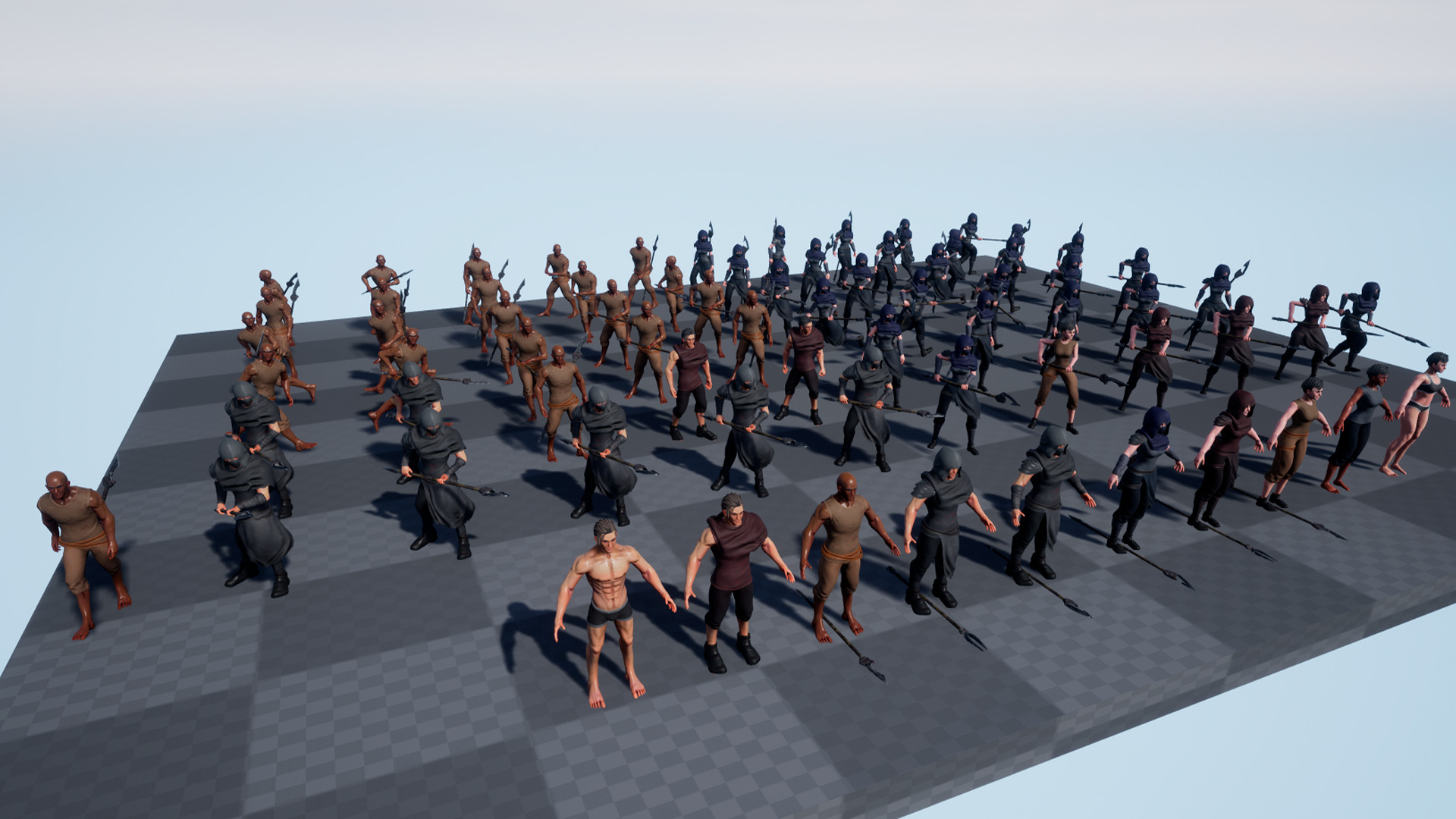 Desert Hunters Low-poly 3D model_17