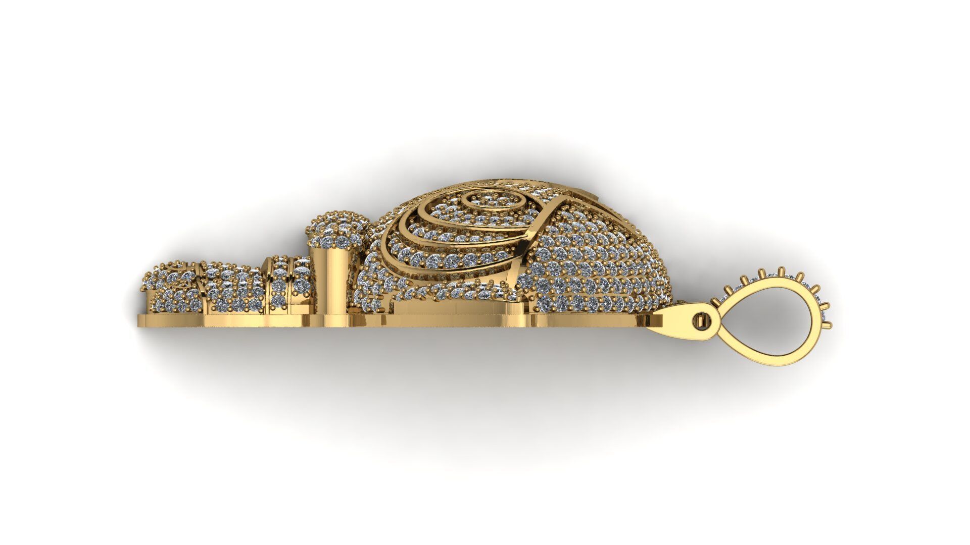 PowerPuff Girl 2 With Diamond Iced Out 2 Inches 3D Model 3D print model_5