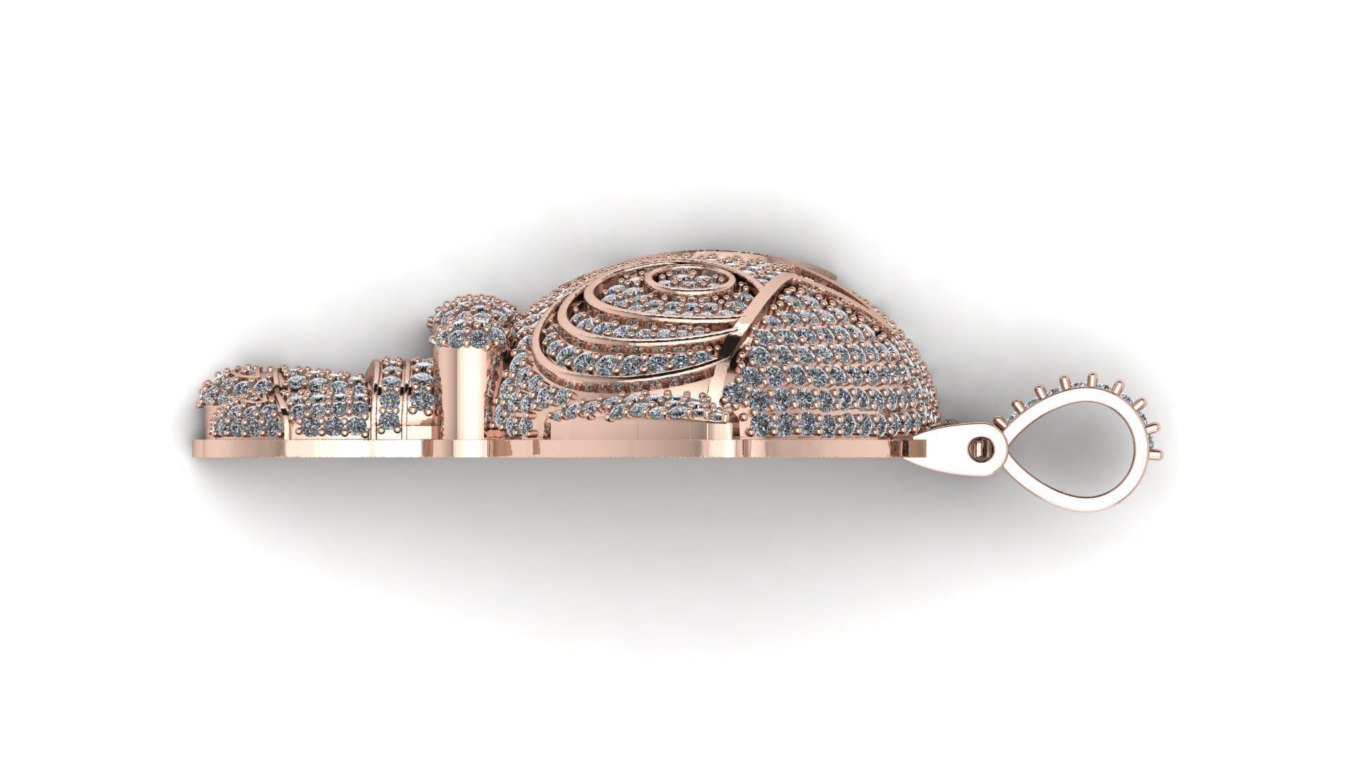 PowerPuff Girl 2 With Diamond Iced Out 2 Inches 3D Model 3D print model_4