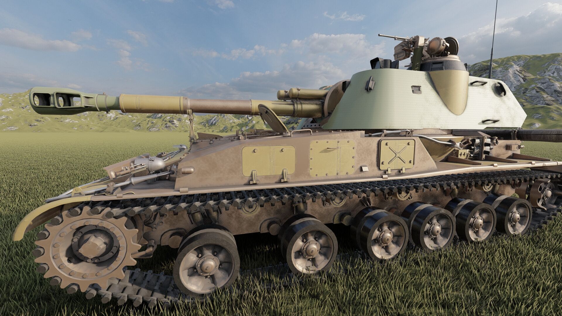 SO-152 2S3 Akatsiya 3D model_7