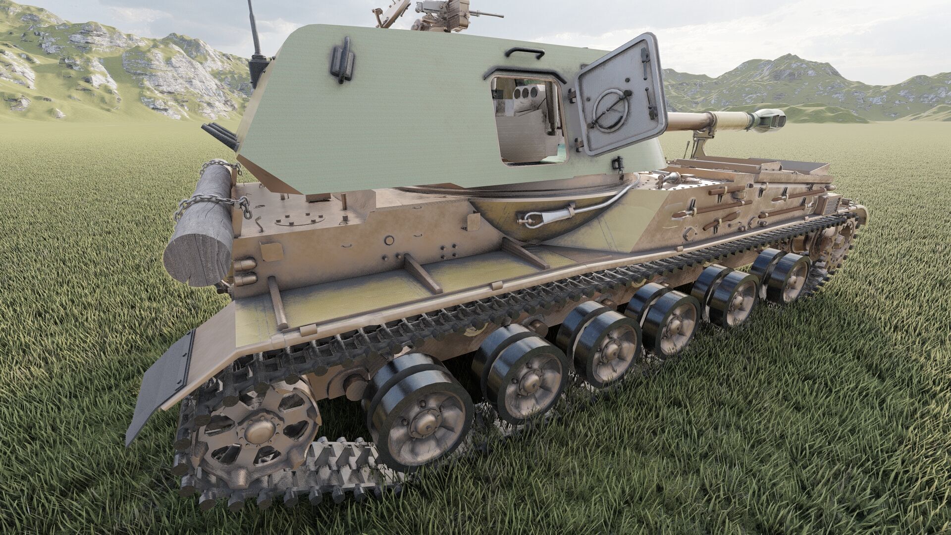 SO-152 2S3 Akatsiya 3D model_14