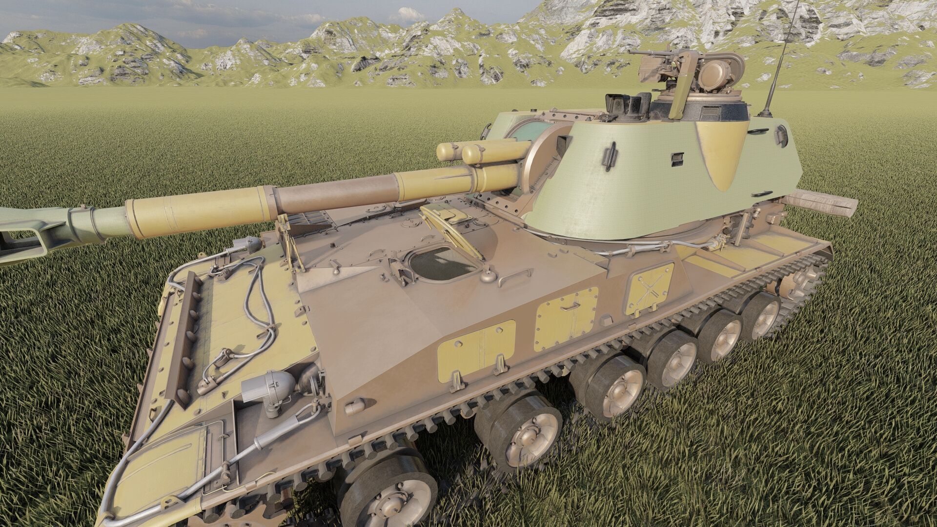 SO-152 2S3 Akatsiya 3D model_19