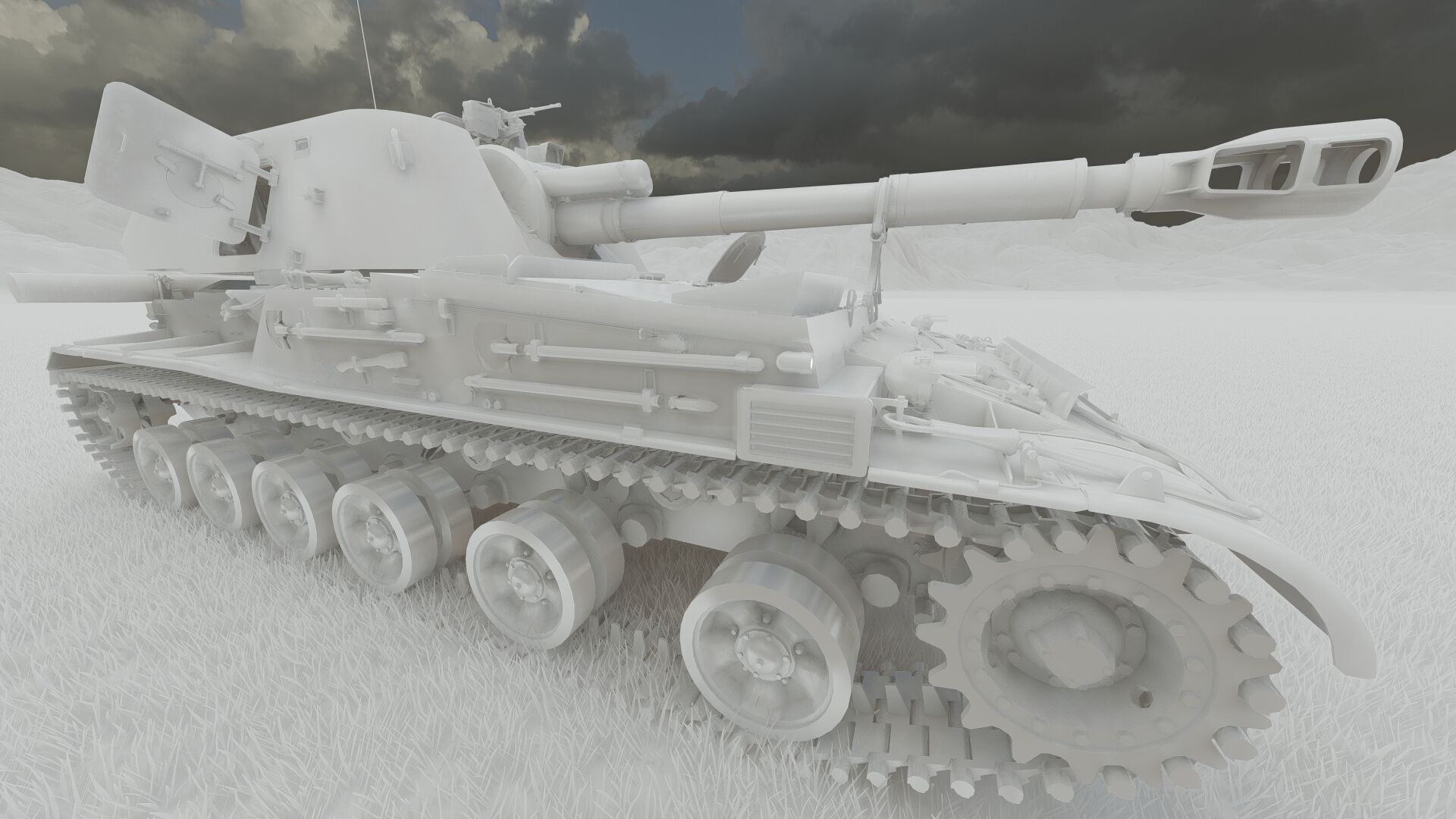 SO-152 2S3 Akatsiya 3D model_34