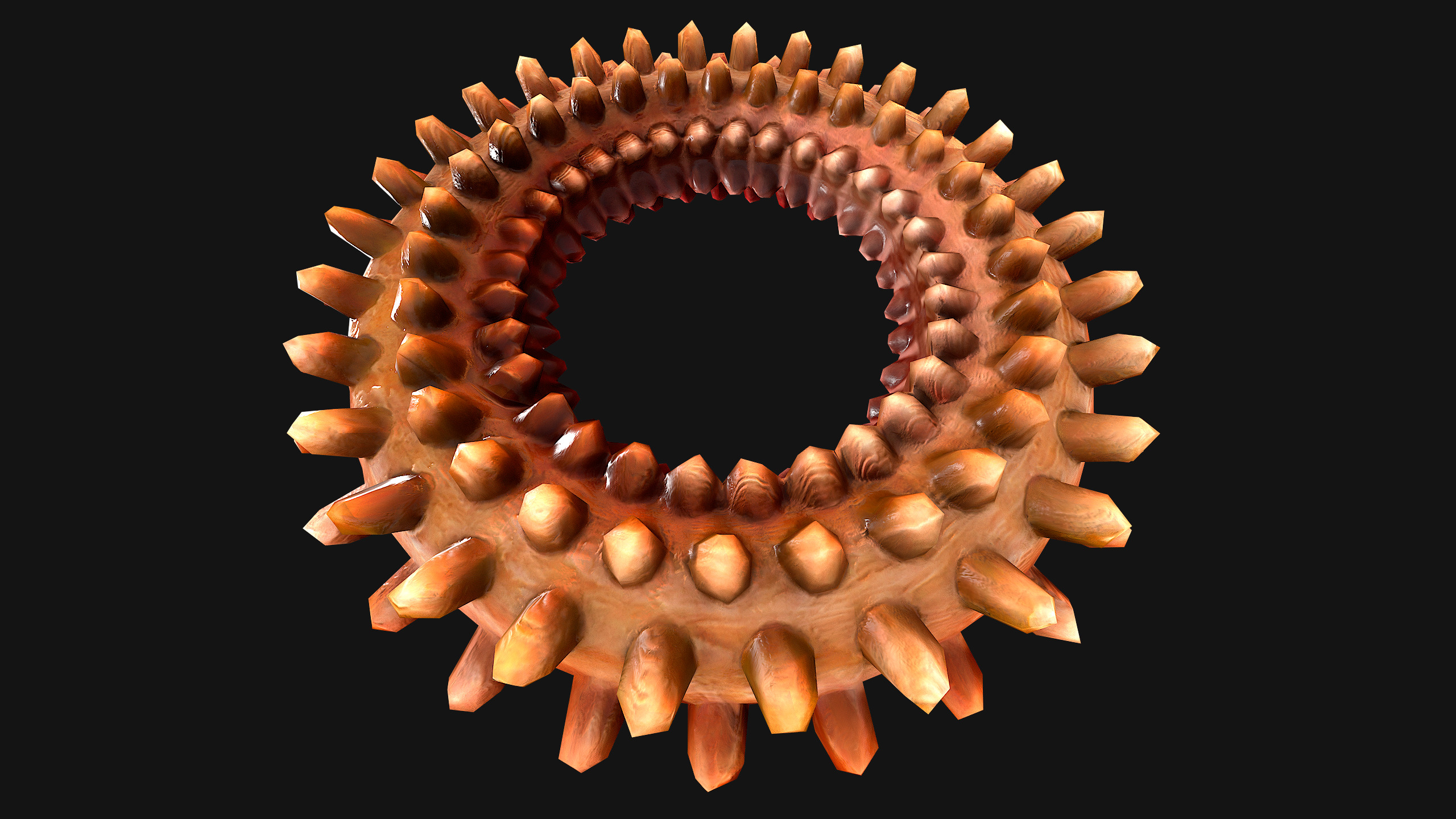 Pets Dogs Gnawing Toy Chew  Ring  Zoo Accessory Low-poly 3D model_21