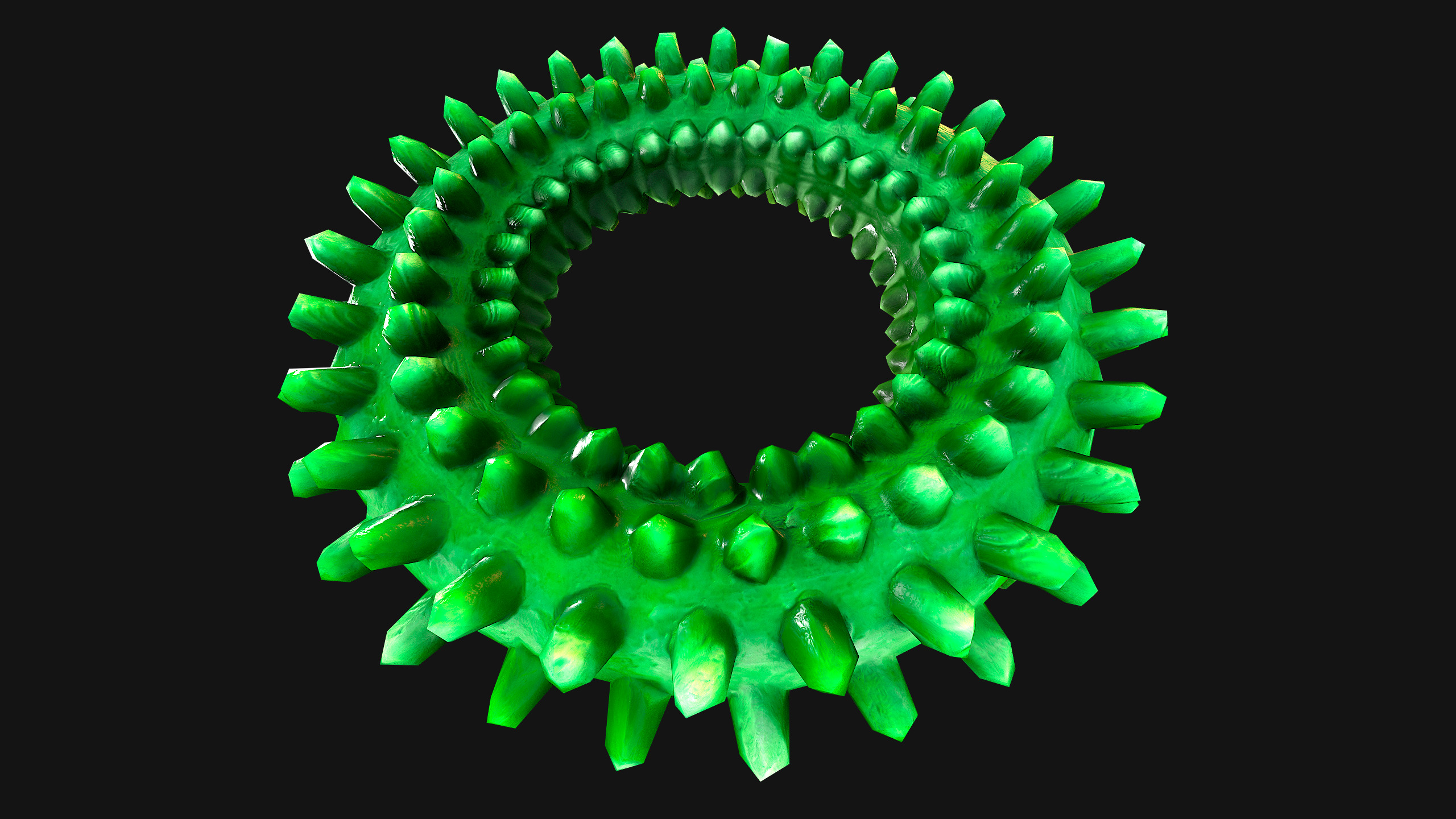 Pets Dogs Gnawing Toy Chew  Ring  Zoo Accessory Low-poly 3D model_23