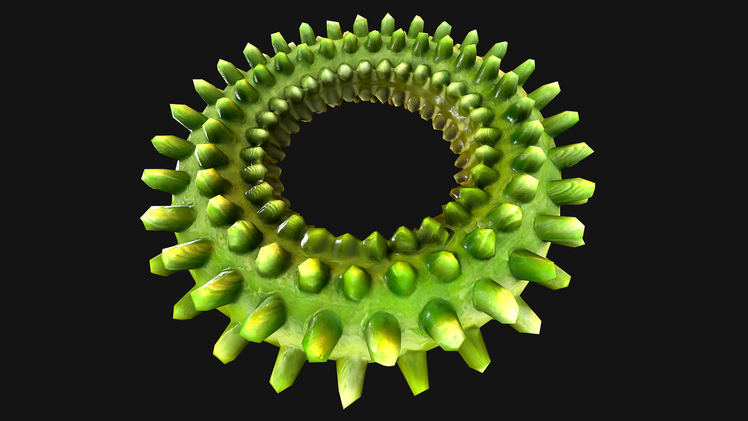 Pets Dogs Gnawing Toy Chew  Ring  Zoo Accessory Low-poly 3D model_22