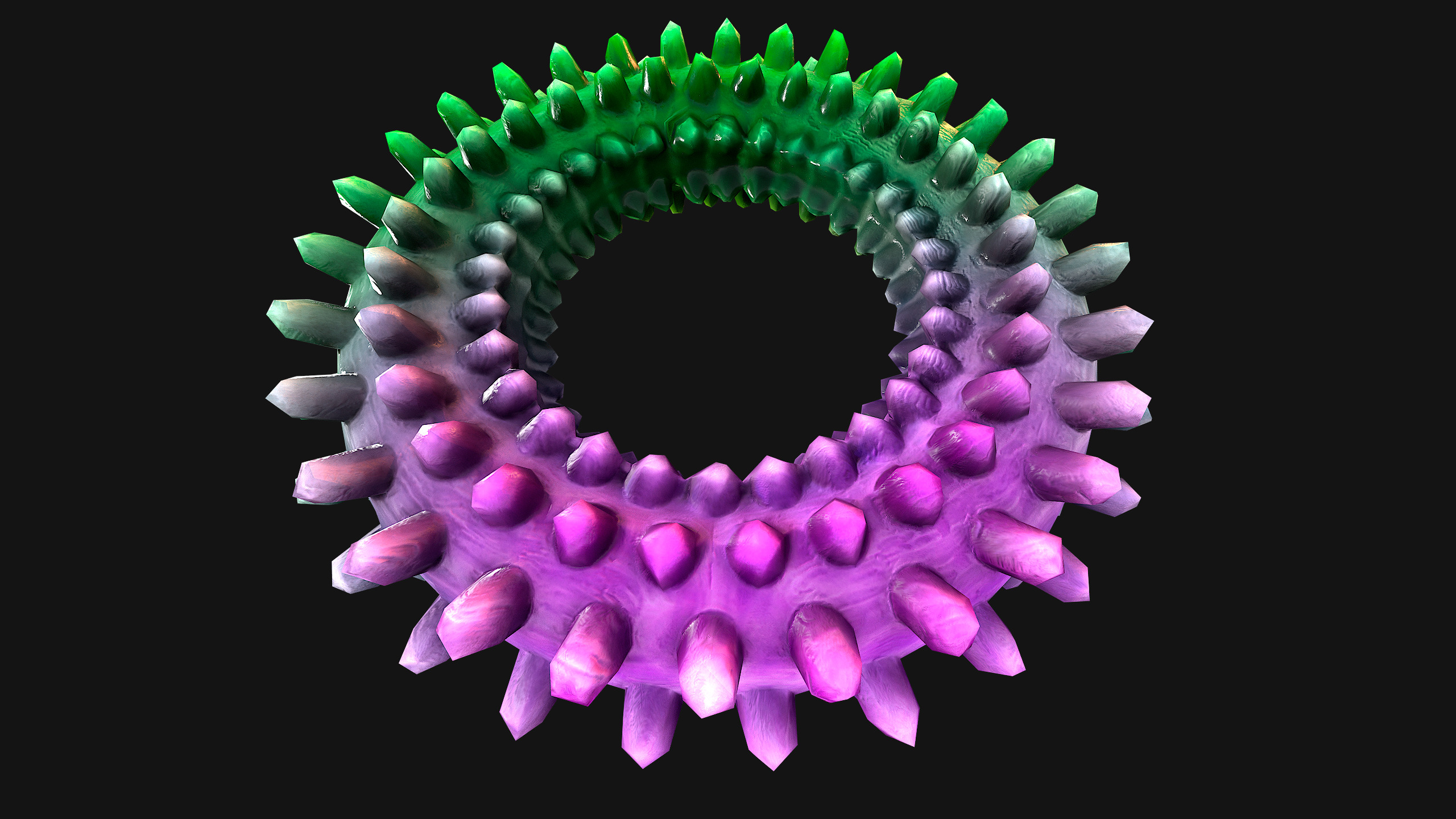 Pets Dogs Gnawing Toy Chew  Ring  Zoo Accessory Low-poly 3D model_18