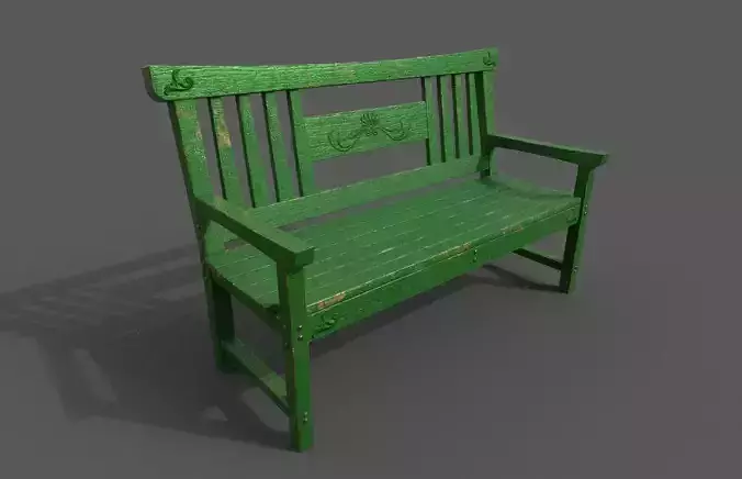 Old Wood Bench