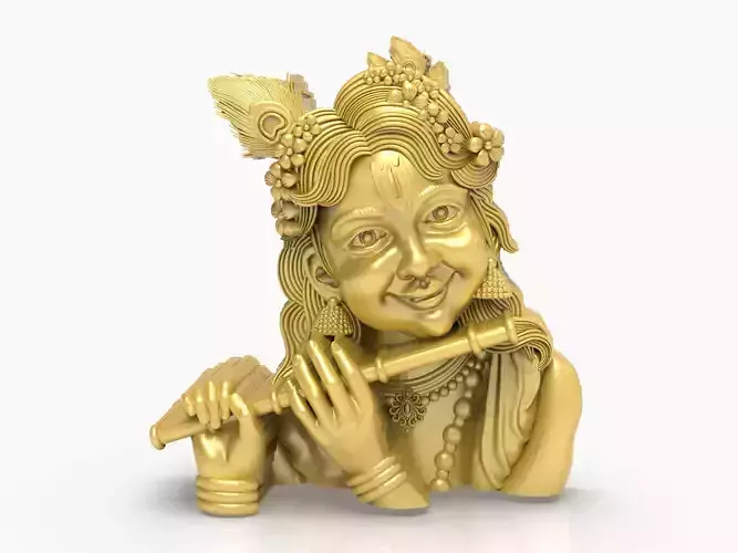Krishna face stl file-2 3D print model