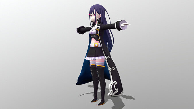 Asuka Pirates 01 Low-poly 3D model