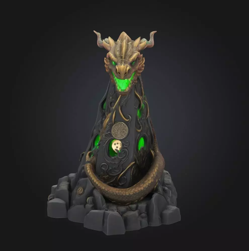 Snake Animal DND Dice Tower - Epic Dice Tower 3D print model_0