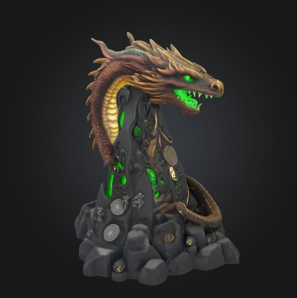 Snake Animal DND Dice Tower - Epic Dice Tower 3D print model_21