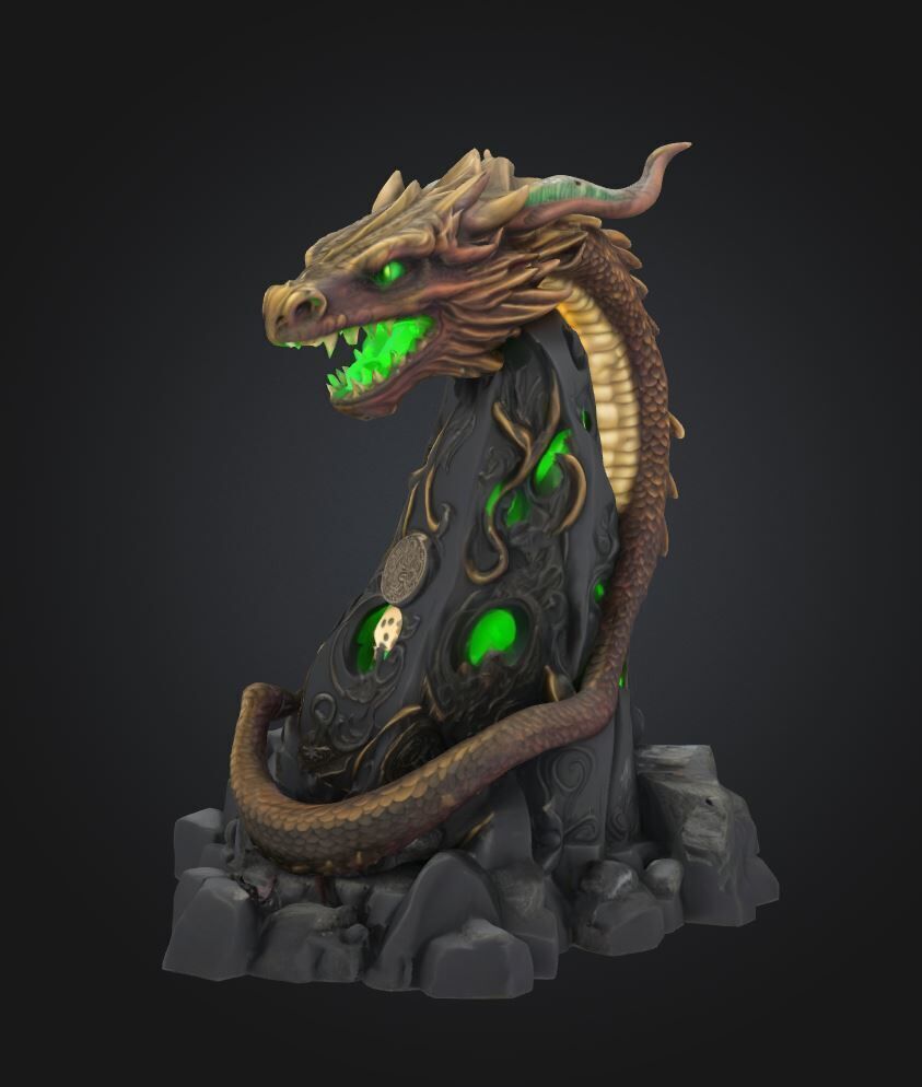 Snake Animal DND Dice Tower - Epic Dice Tower 3D print model_28