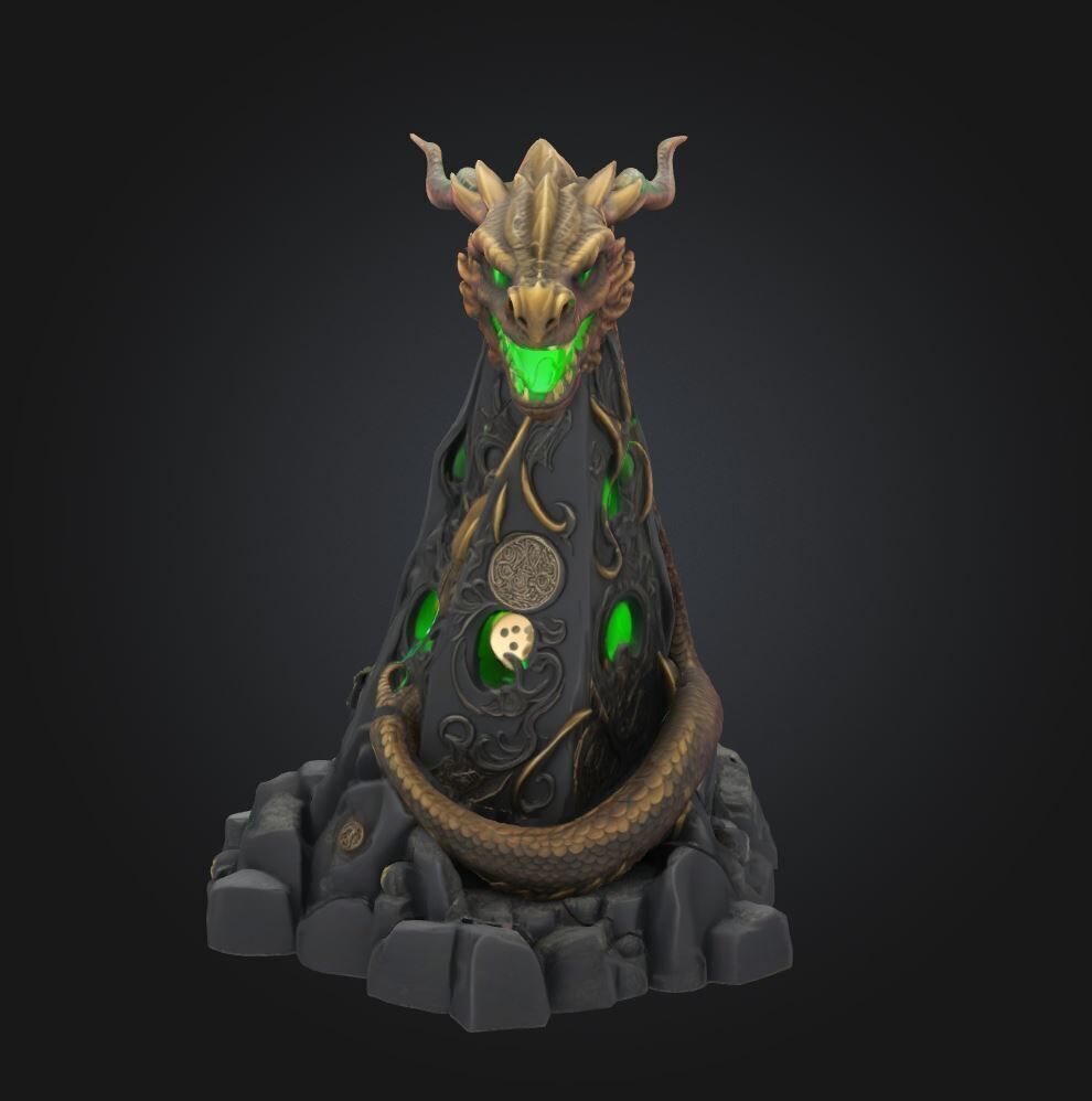 Snake Animal DND Dice Tower - Epic Dice Tower 3D print model_55