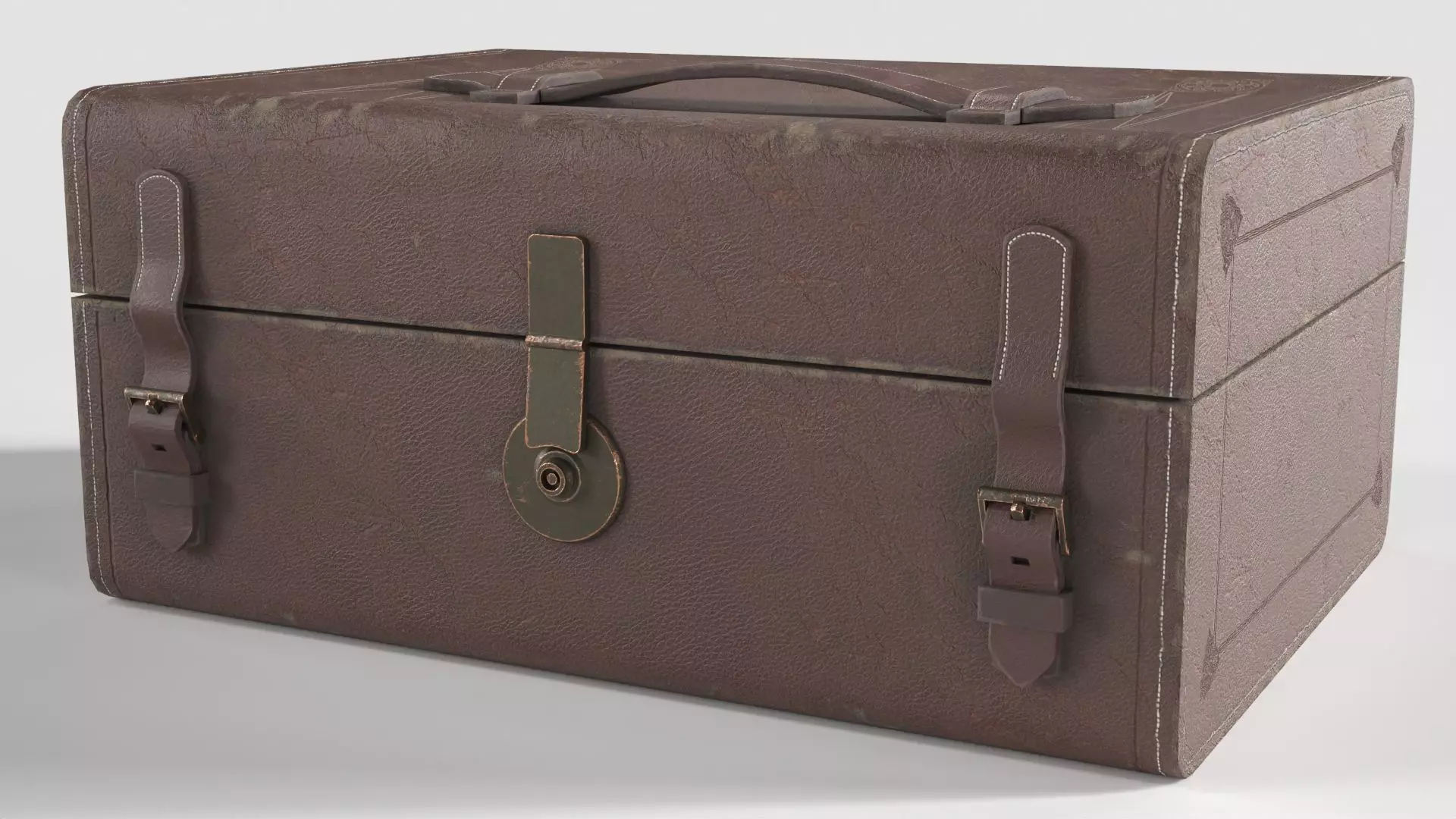 Old Apothecary Medicine Case Low-poly 3D model_0