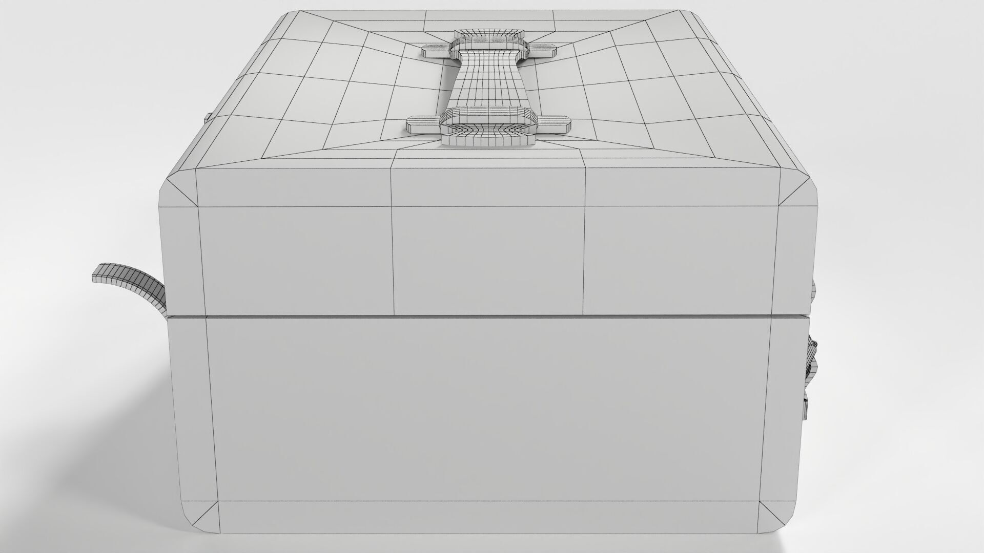 Old Apothecary Medicine Case Low-poly 3D model_9