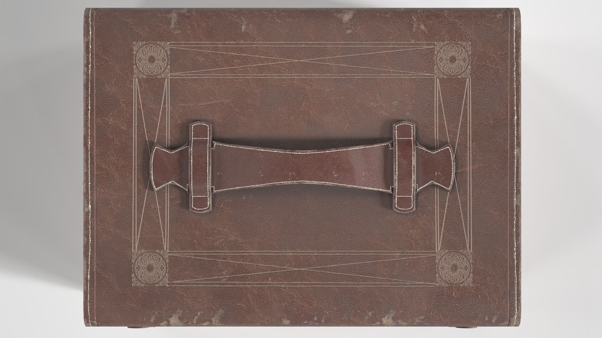 Old Apothecary Medicine Case Low-poly 3D model_6