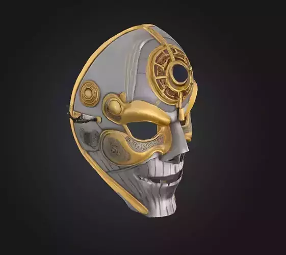 Mens Cyber Thecno Face Mask - Prom Cyber Thecno Embroidered Mask