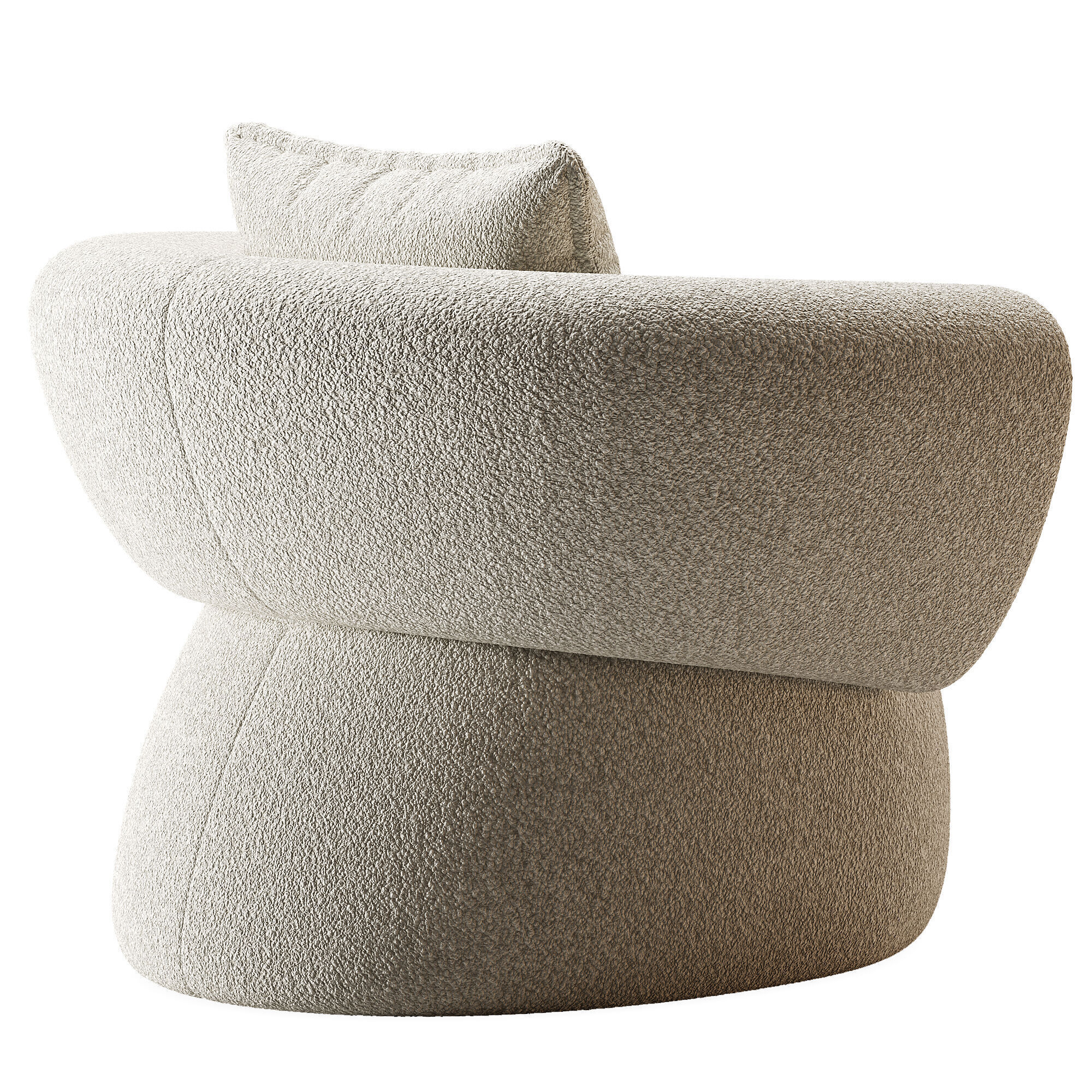 MONE Armchair Low-poly 3D model_4