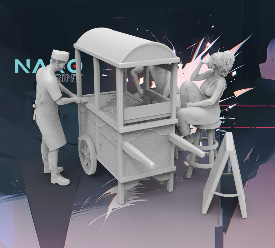 Food Car 3D print model_1