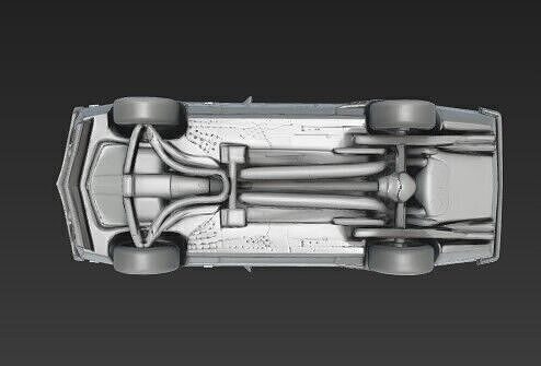 1969 Chevrolet Camaro Z28  Elegant American Muscle Icon 3D print model 7
