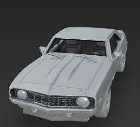 1969 Chevrolet Camaro Z28  Elegant American Muscle Icon 3D print model 2