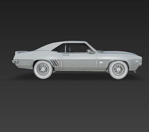 1969 Chevrolet Camaro Z28  Elegant American Muscle Icon 3D print model 4