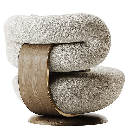 MONE Armchair 2 Low-poly 3D model