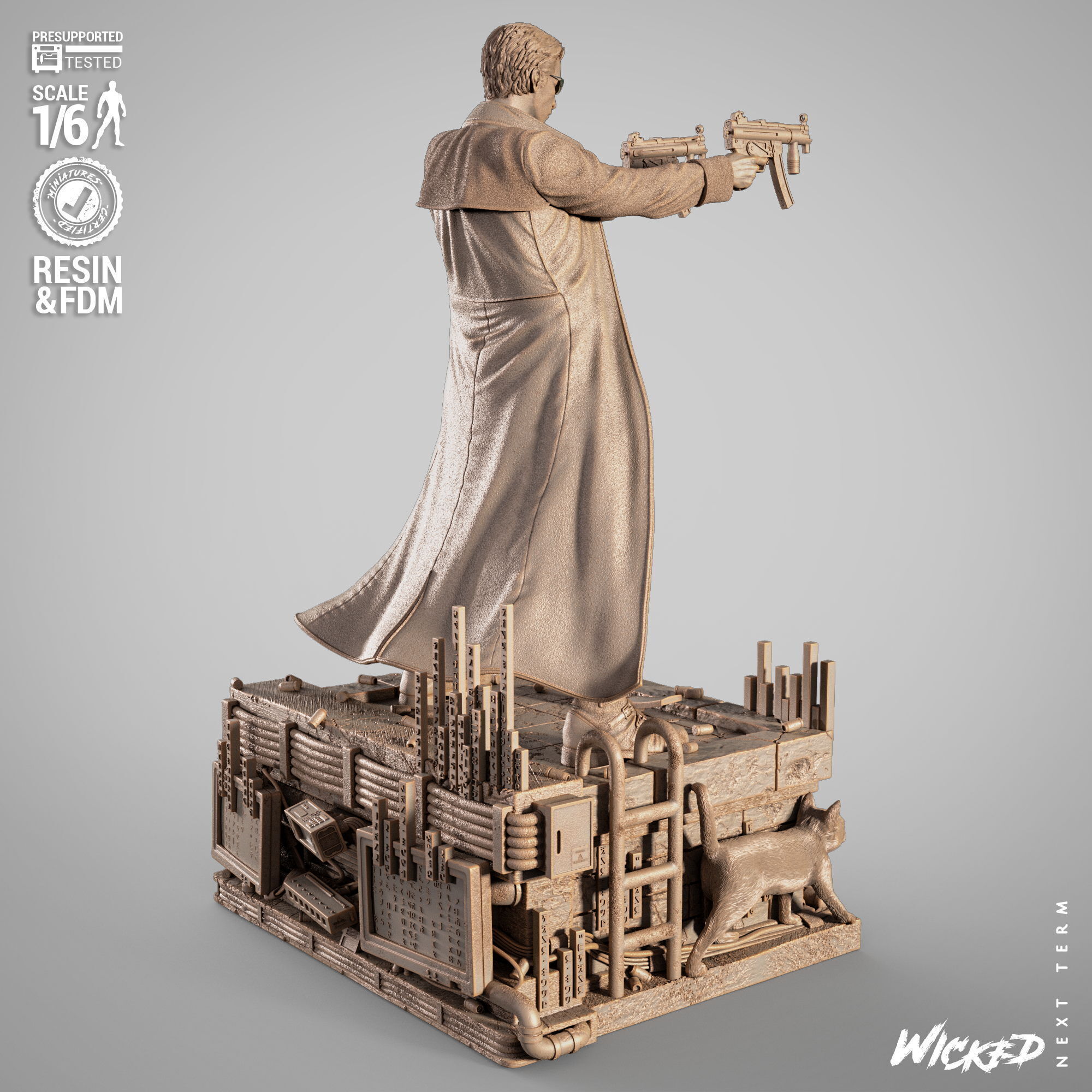 Wicked Movies Neo Sculpture 3D print model_5