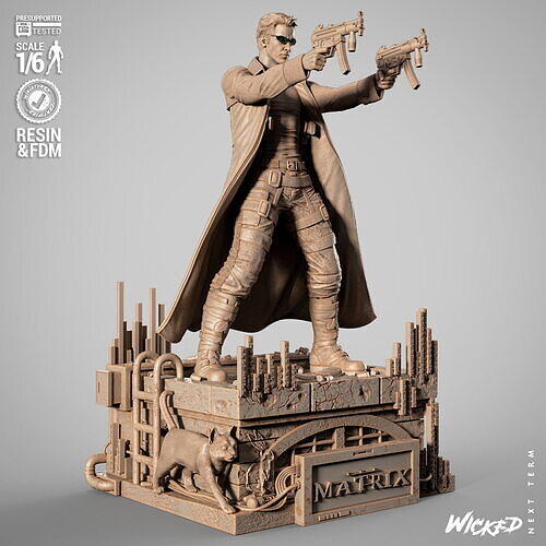 Wicked Movies Neo Sculpture 3D print model