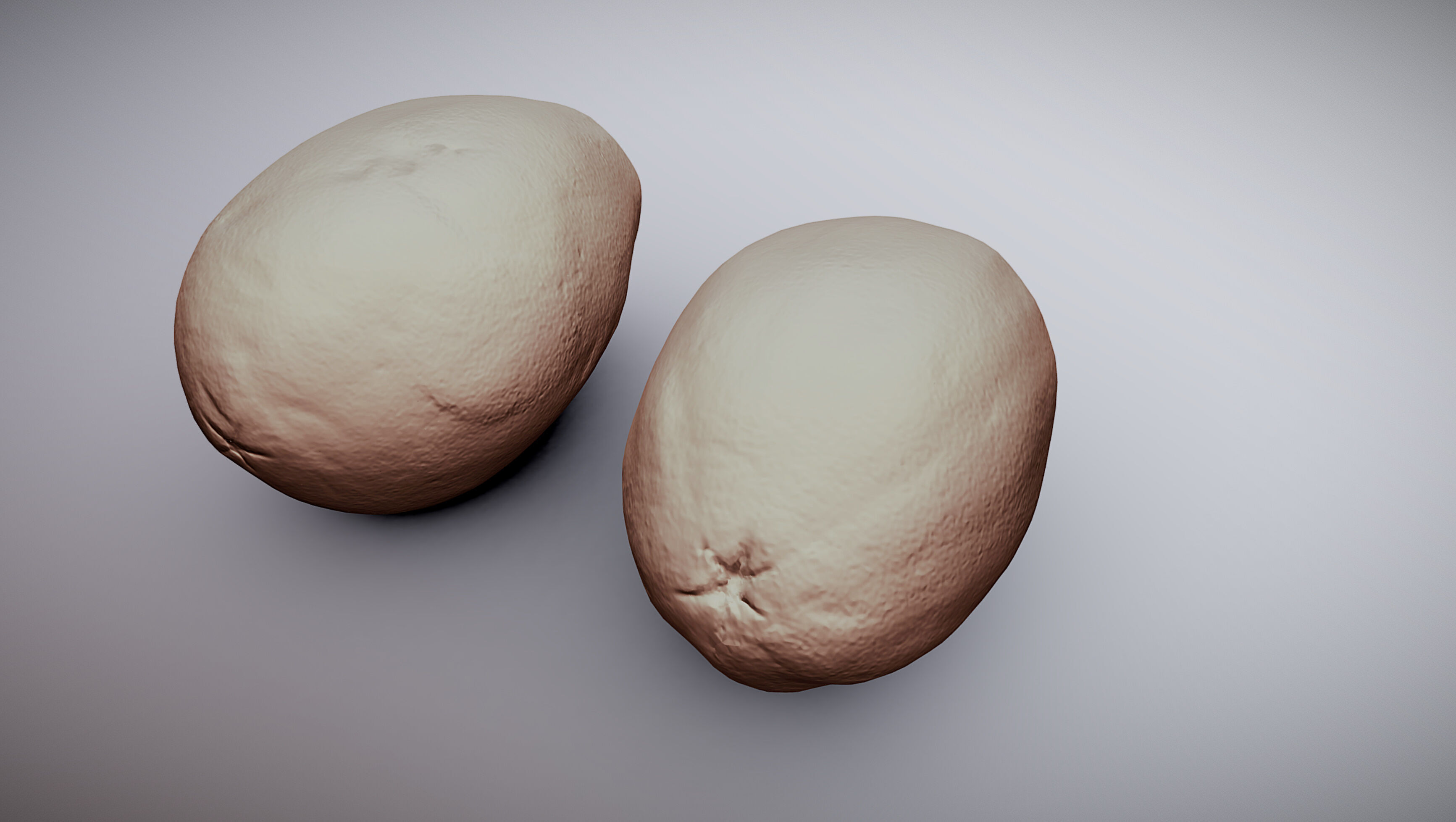 Papaya fruits Low-poly 3D model_10