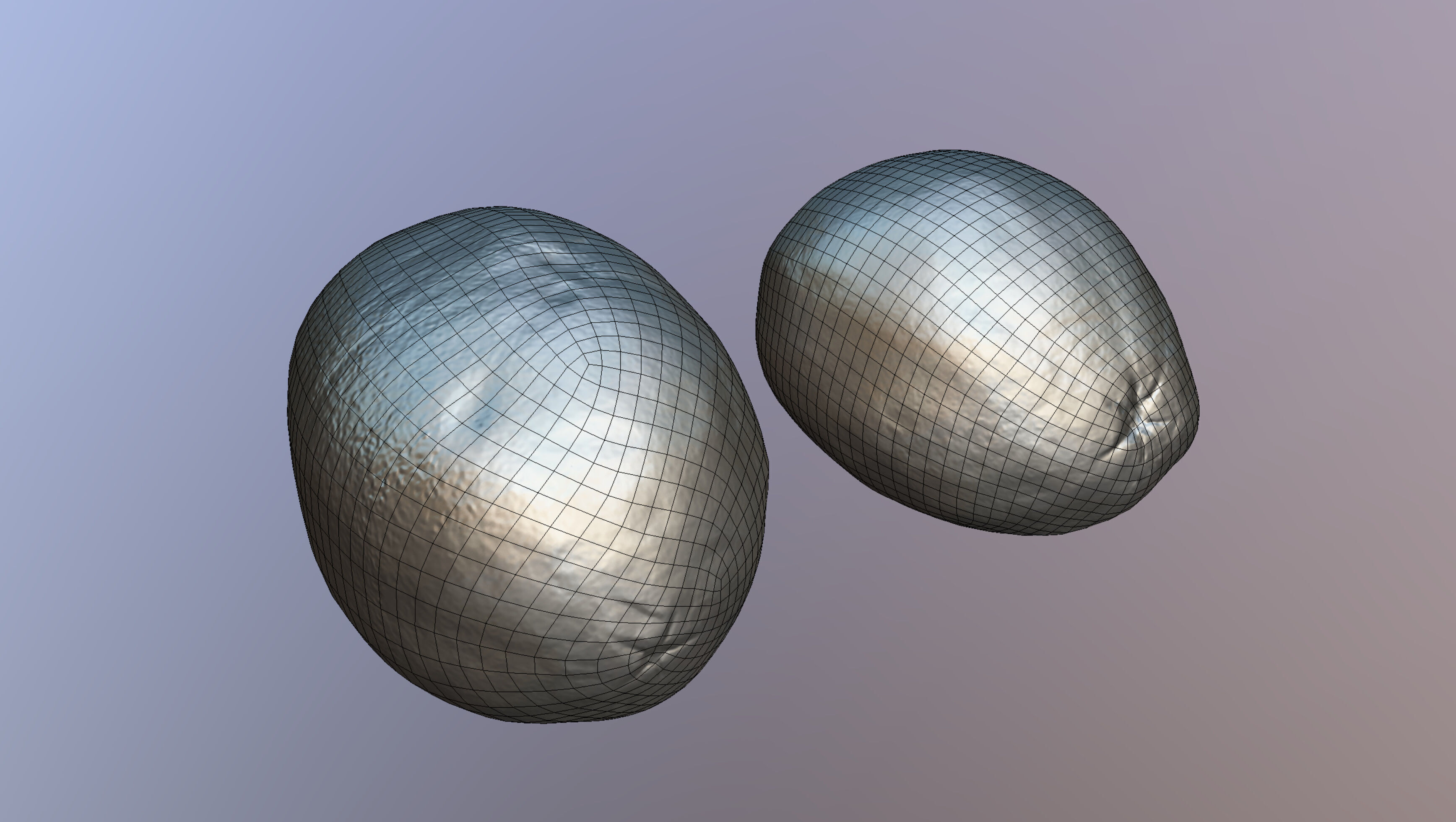 Papaya fruits Low-poly 3D model_12