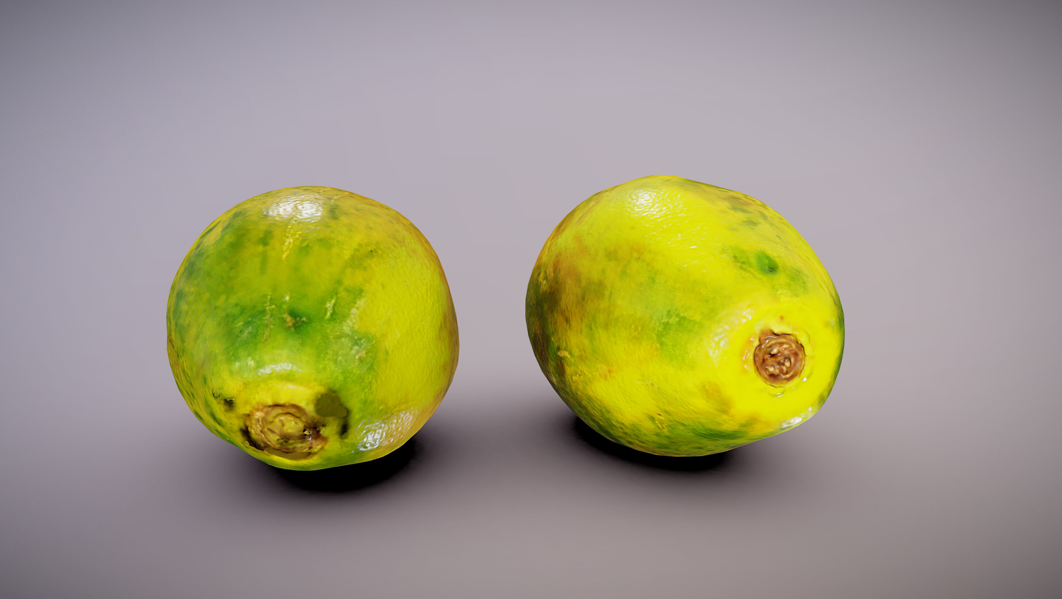Papaya fruits Low-poly 3D model_4