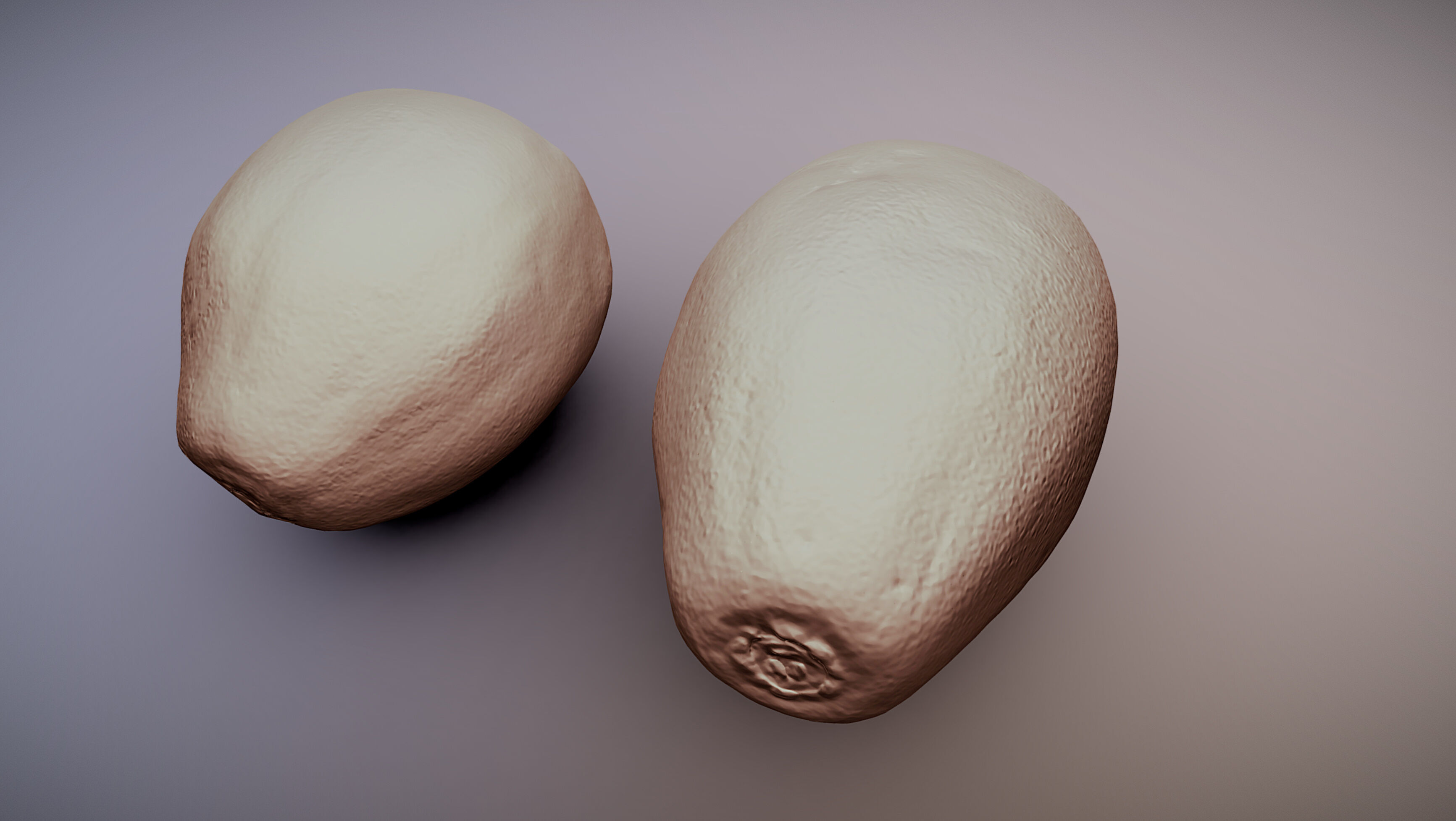 Papaya fruits Low-poly 3D model_9