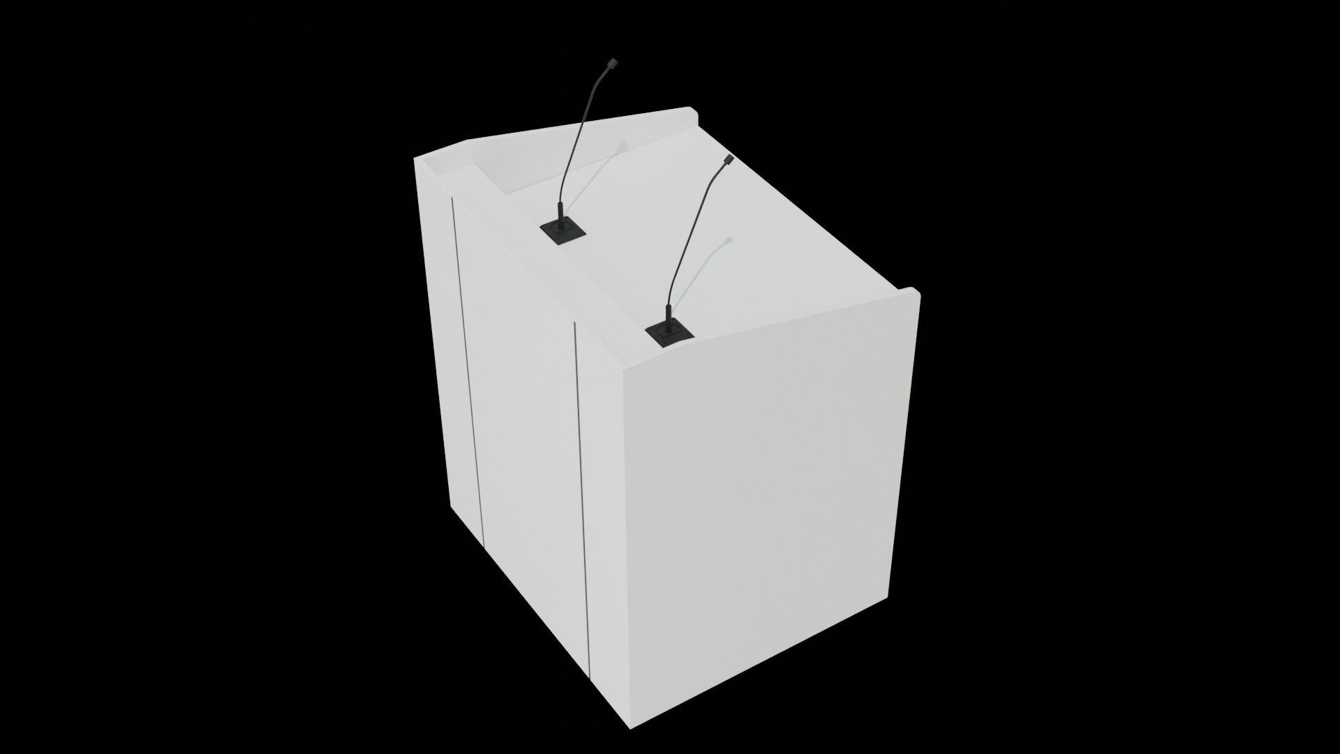 FDX1 Lectern Podium 3D model_3