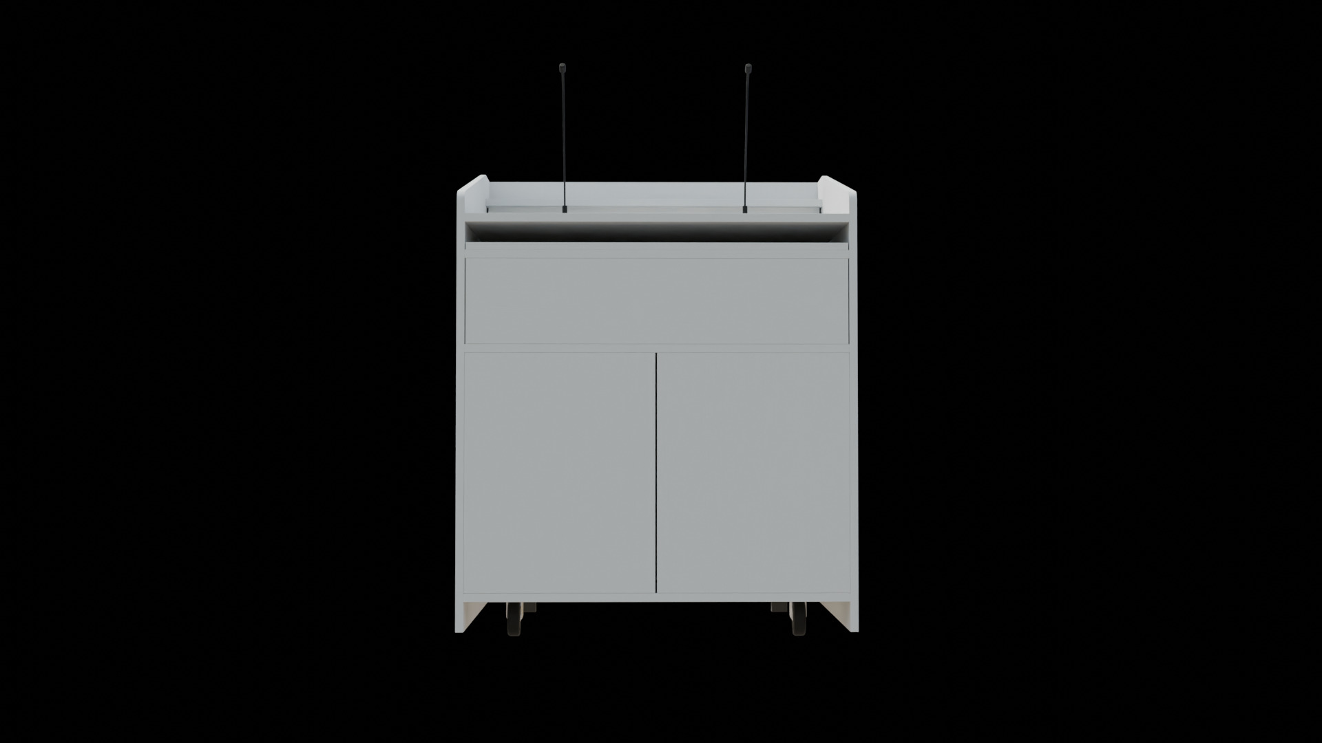 FDX1 Lectern Podium 3D model_5