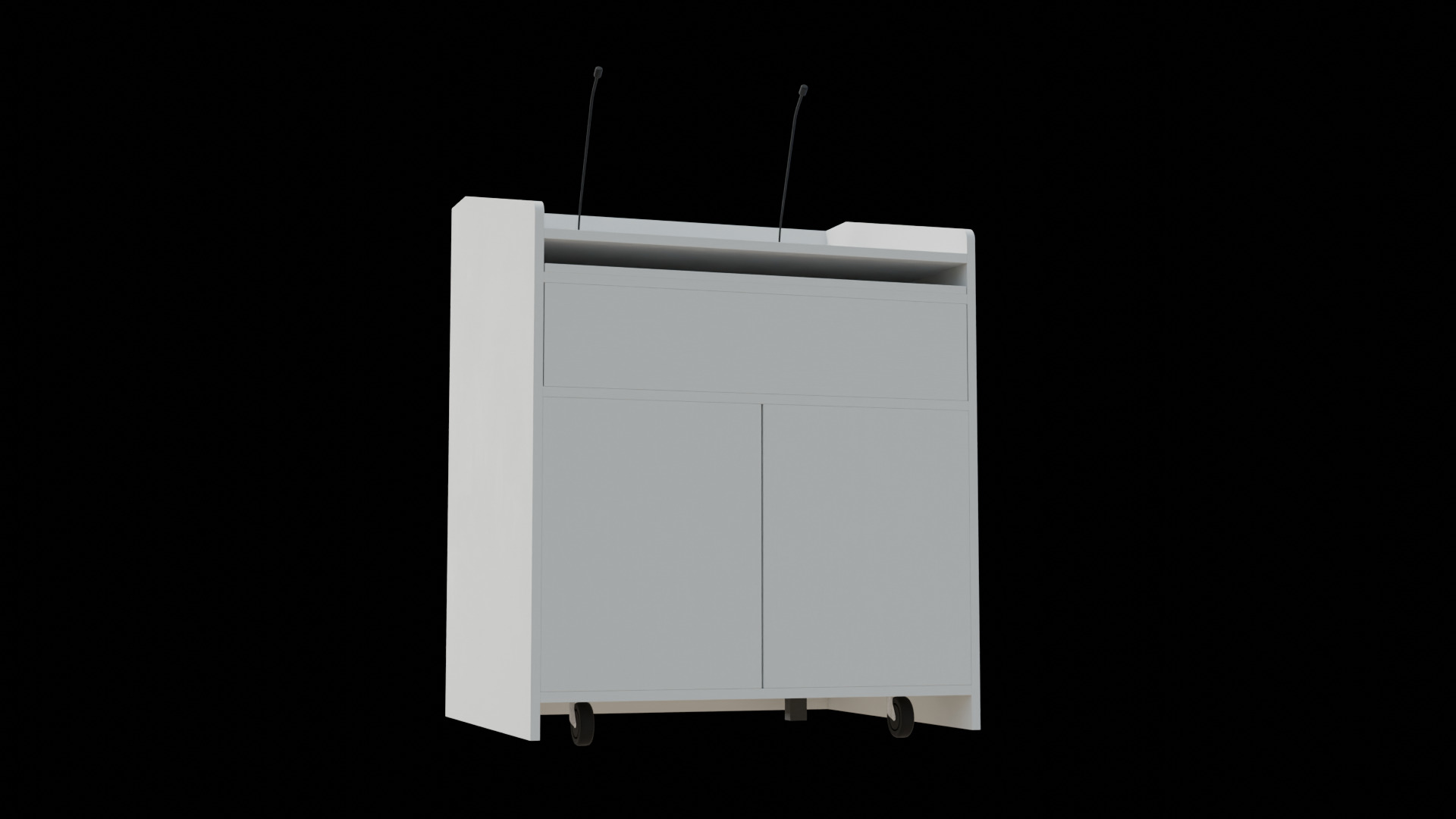 FDX1 Lectern Podium 3D model_6