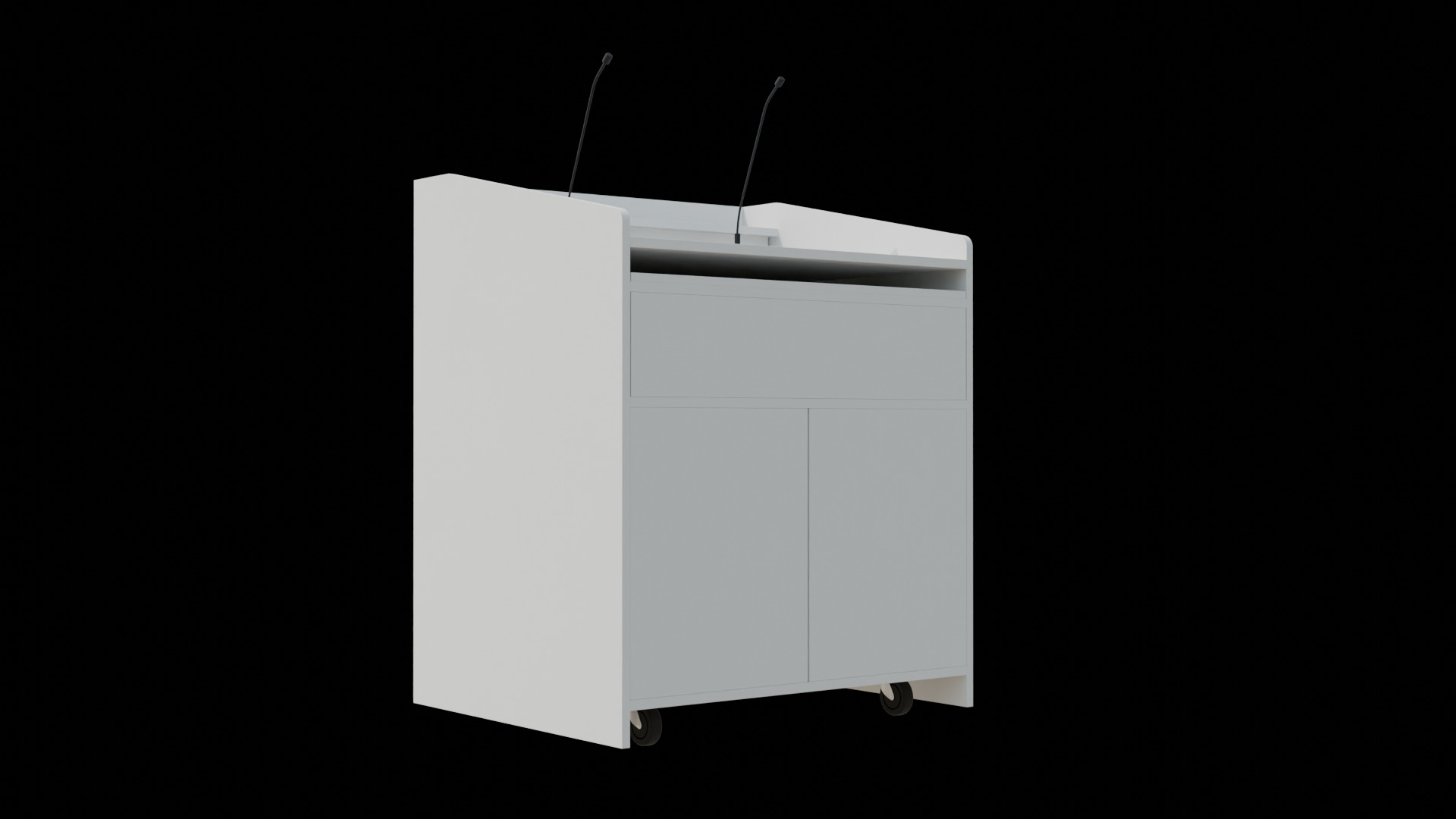 FDX1 Lectern Podium 3D model_9