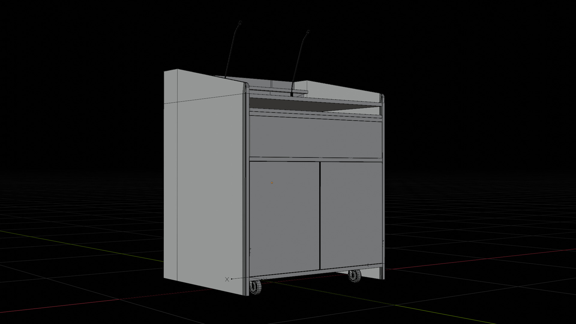 FDX1 Lectern Podium 3D model_19