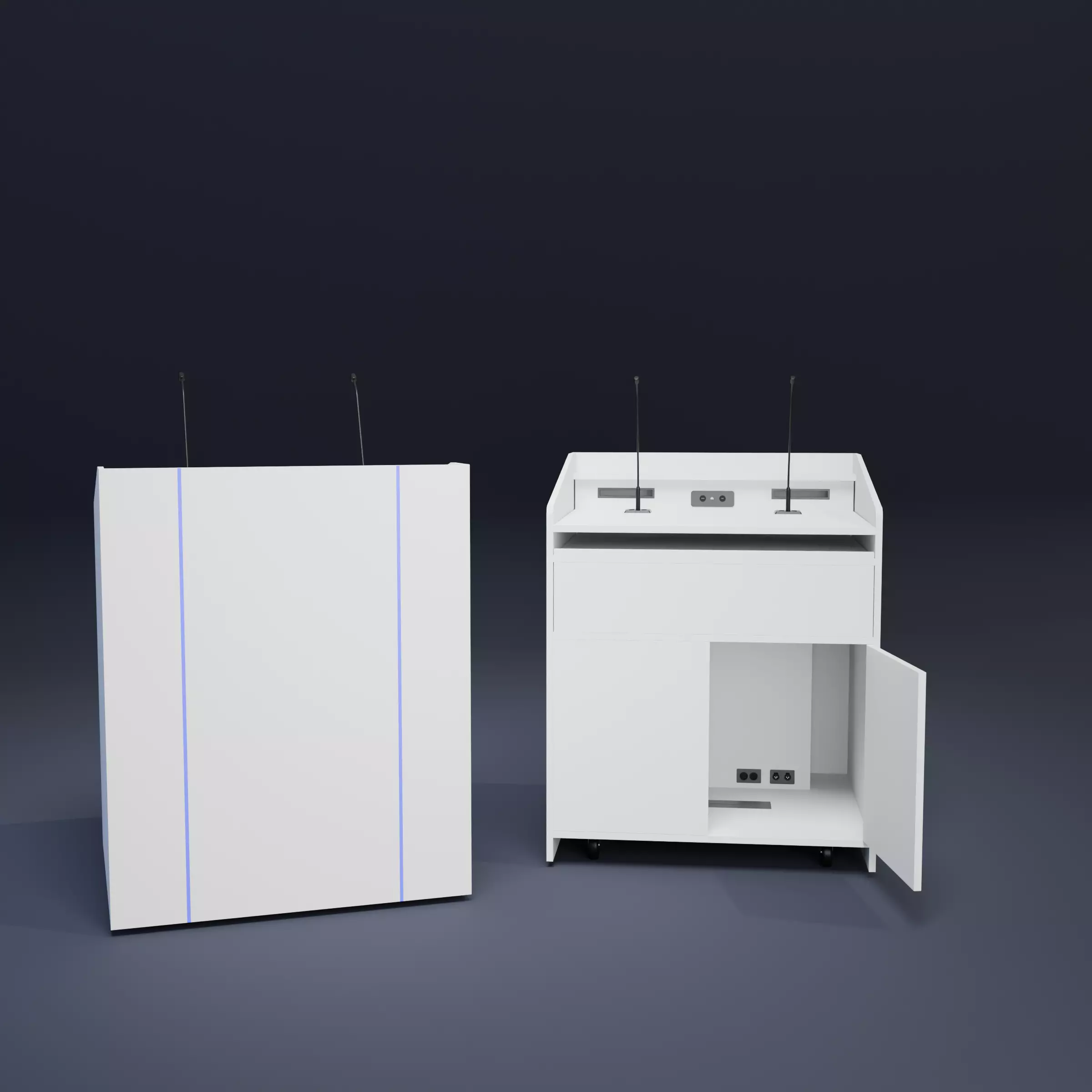 FDX1 Lectern Podium 3D model_0