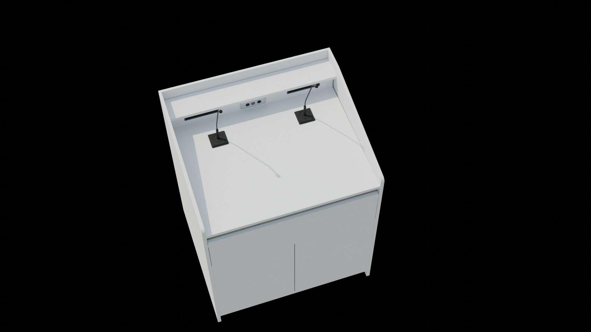FDX1 Lectern Podium 3D model_4
