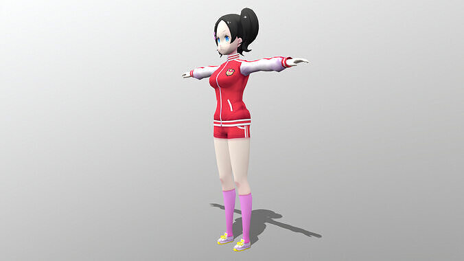 Cherry Jersey 01 Low-poly 3D model