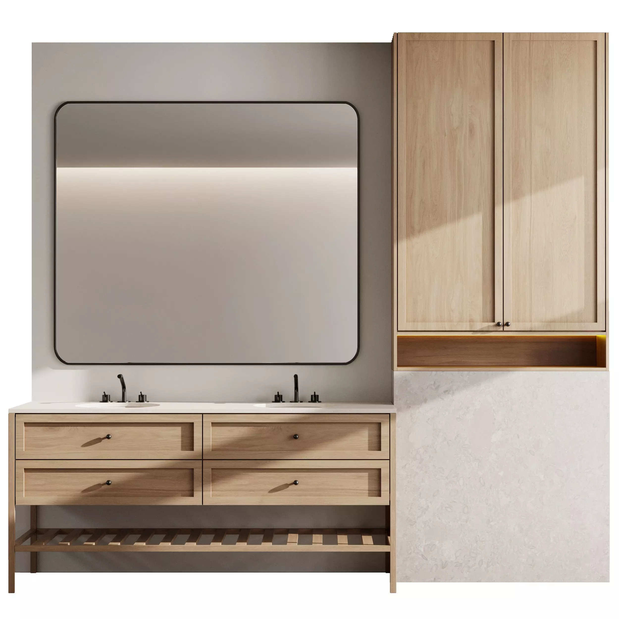 Bathroom furniture by Fauset Bathroom 139 Low-poly 3D model