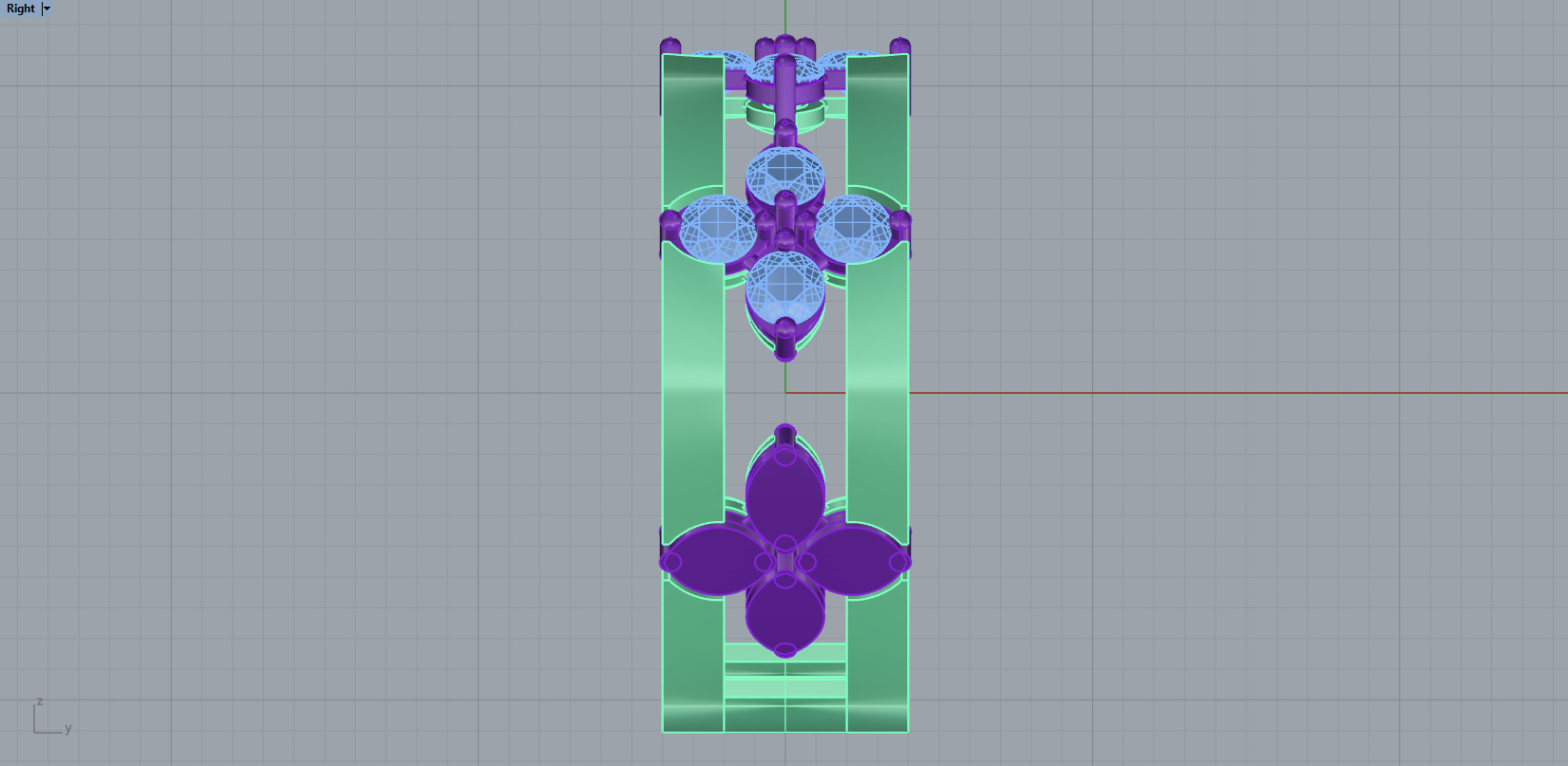 Coin Flower Ring With Gems 3D print model_9